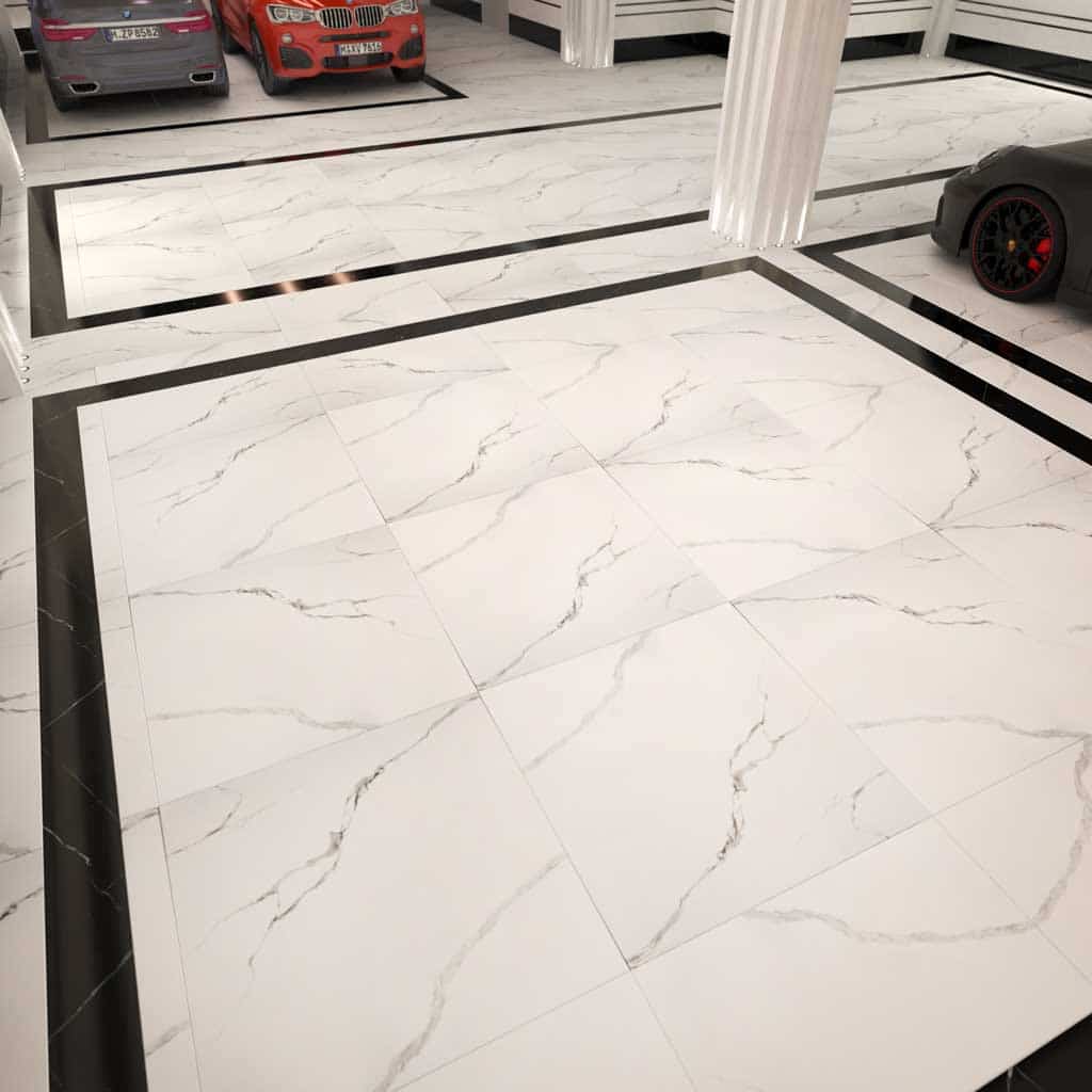 سرامیک مات سفید ساده مناسب فضاهای مینیمال